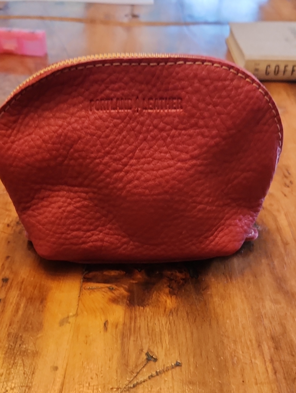 Portland Leather Goods Pouch In Orchid NWOT